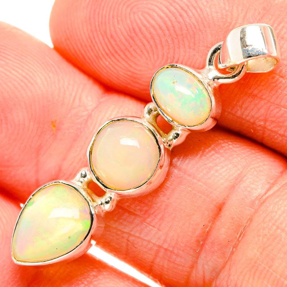 Ethiopian Opal Pendants handcrafted by Anasilvercos - PD32616