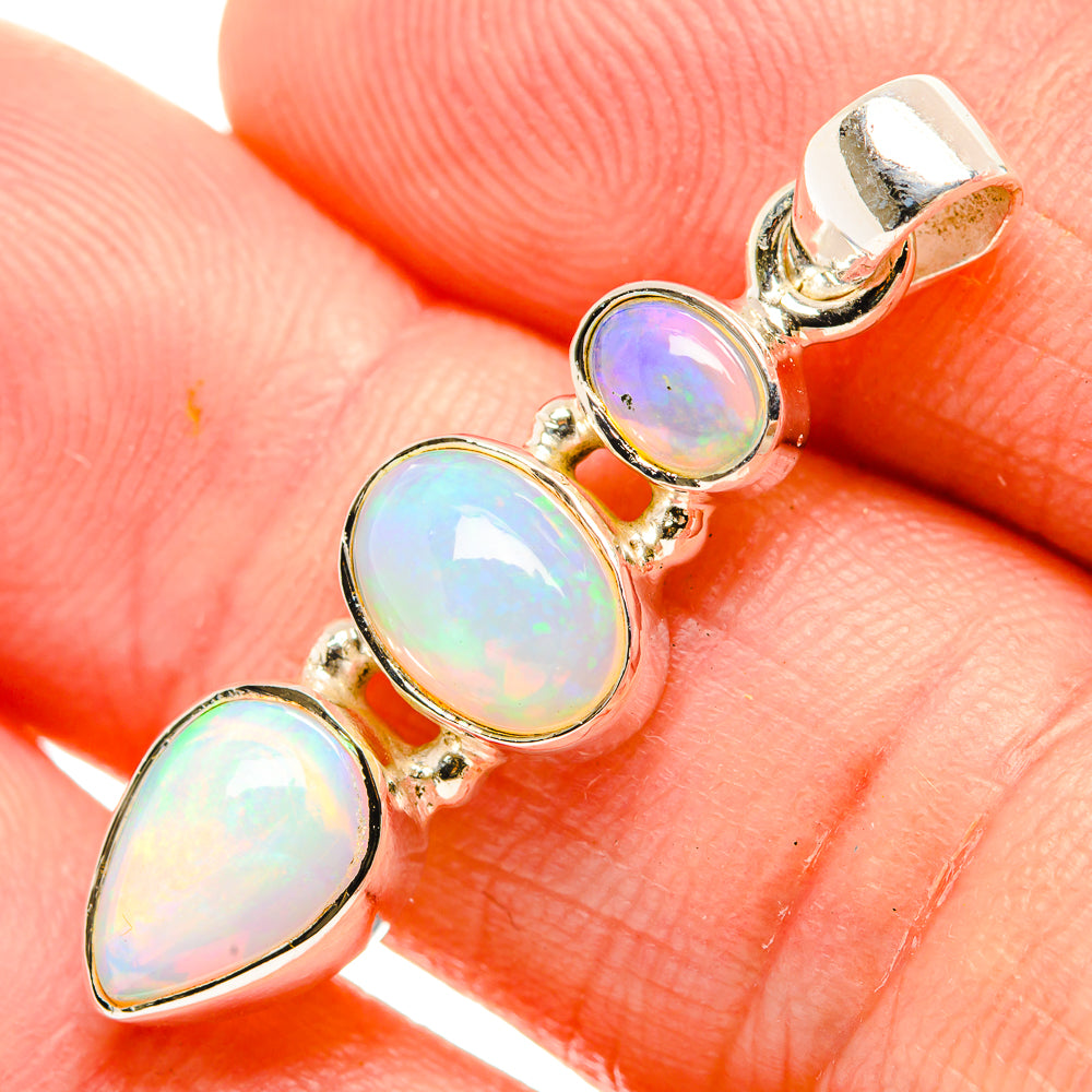 Ethiopian Opal Pendants handcrafted by Anasilvercos - PD32617