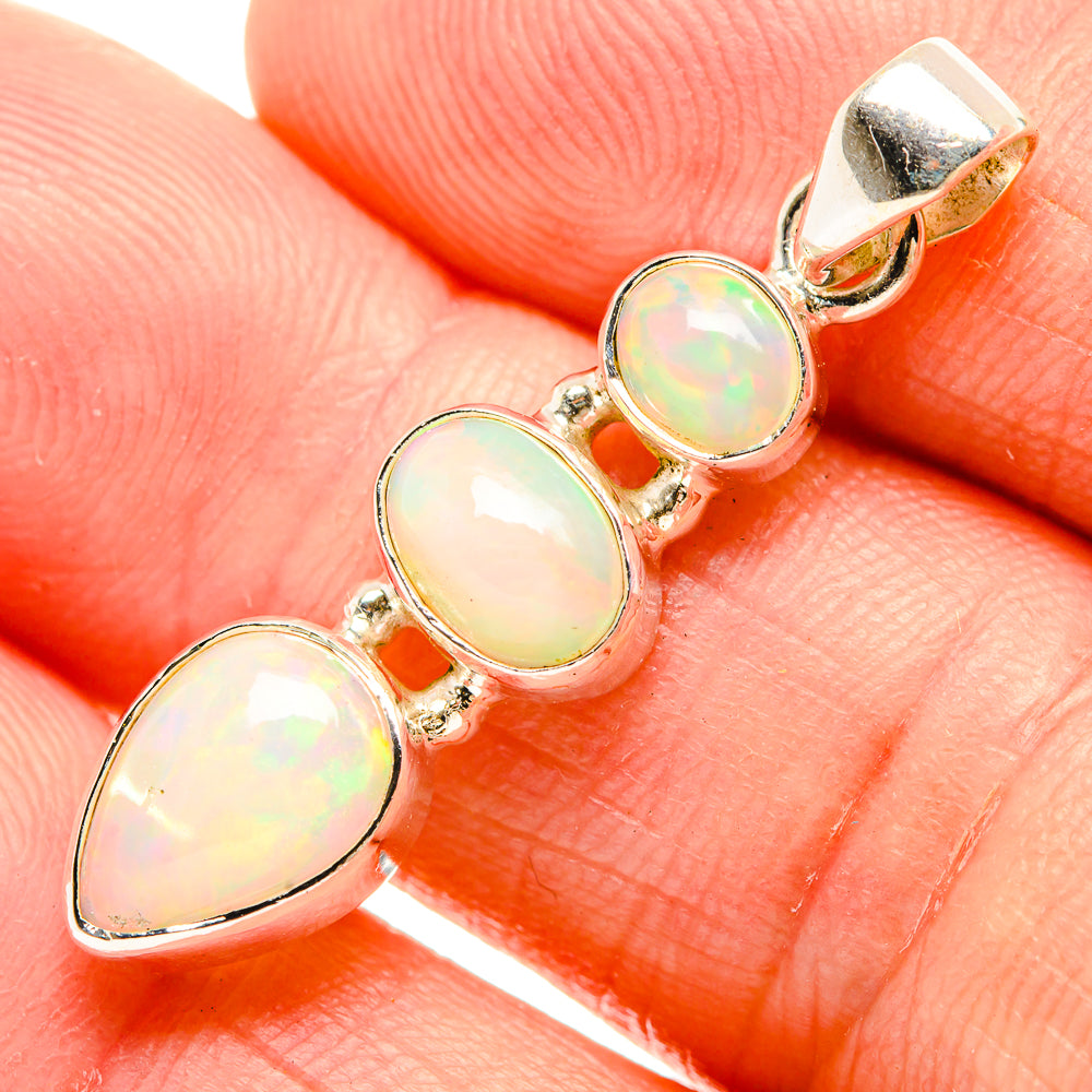 Ethiopian Opal Pendants handcrafted by Anasilvercos - PD32624