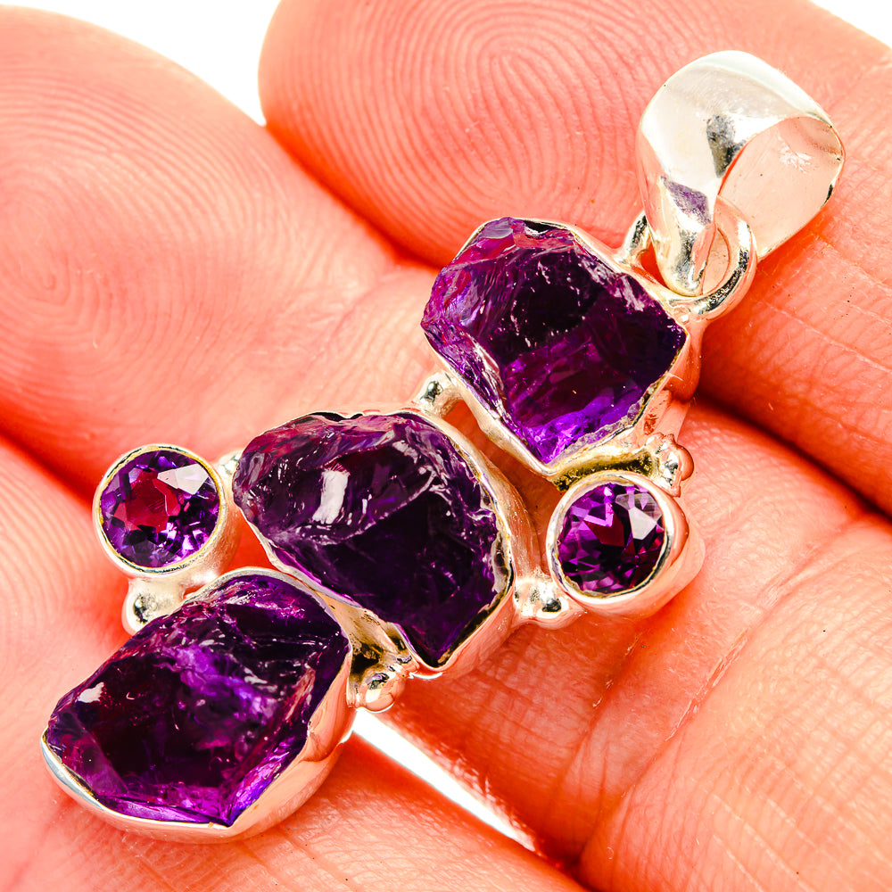 Amethyst Pendants handcrafted by Anasilvercos - PD32627