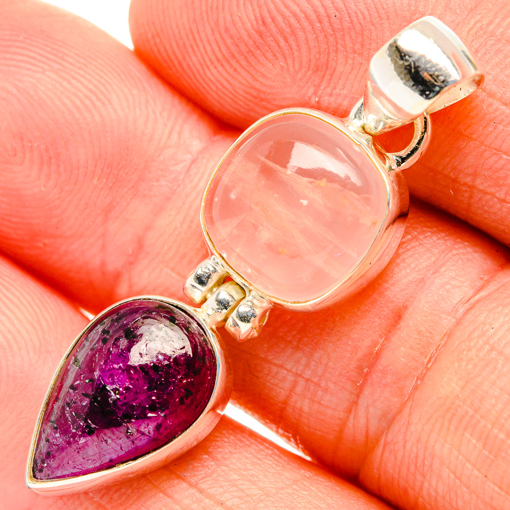 Ruby Fuchsite Pendants handcrafted by Anasilvercos - PD32629