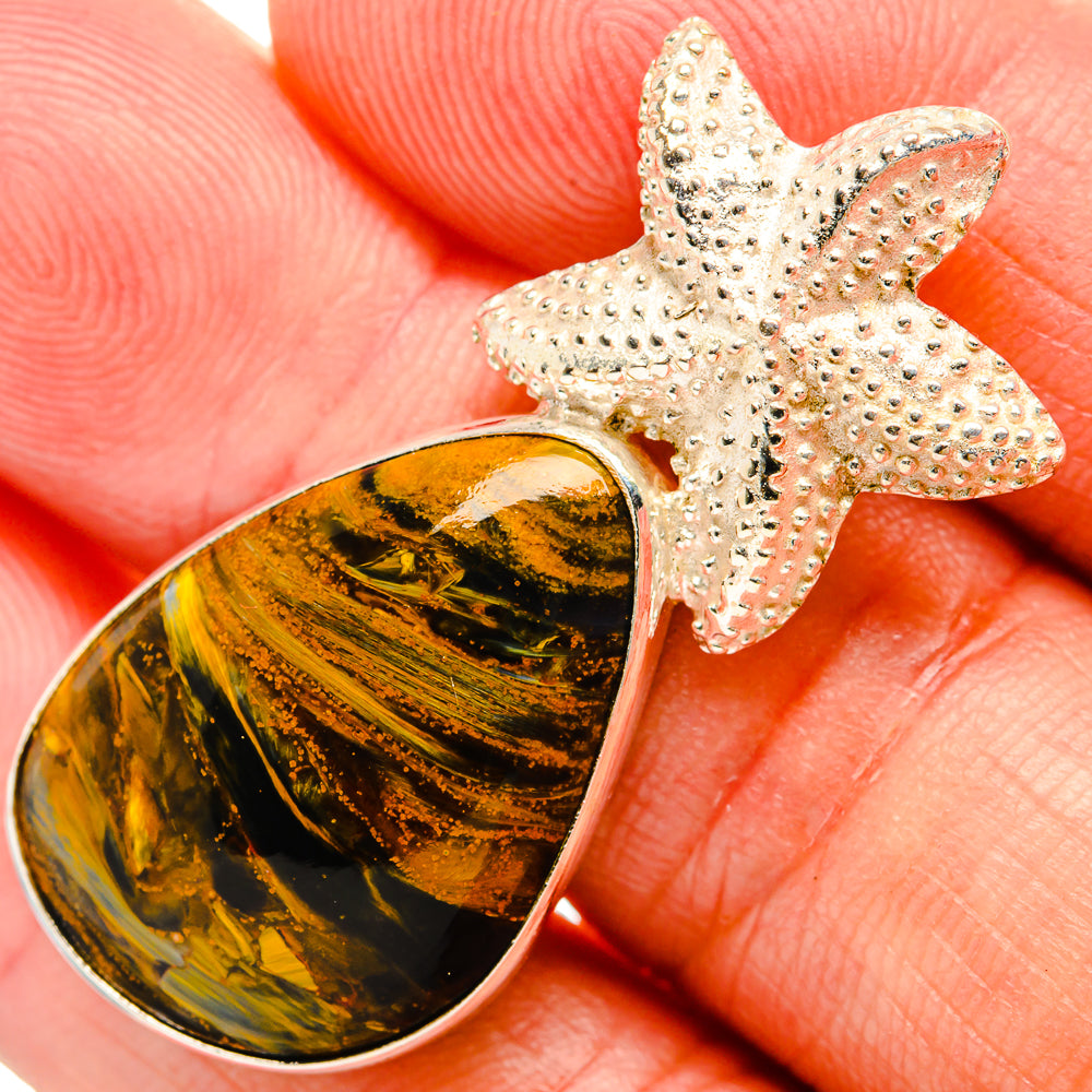 Golden Pietersite Pendants handcrafted by Anasilvercos - PD32650