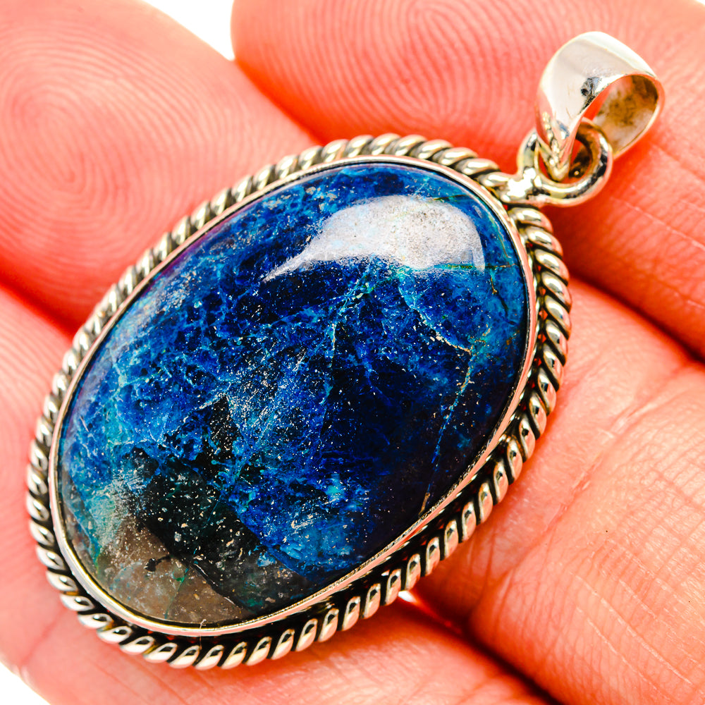 Azurite Pendants handcrafted by Anasilvercos - PD32654