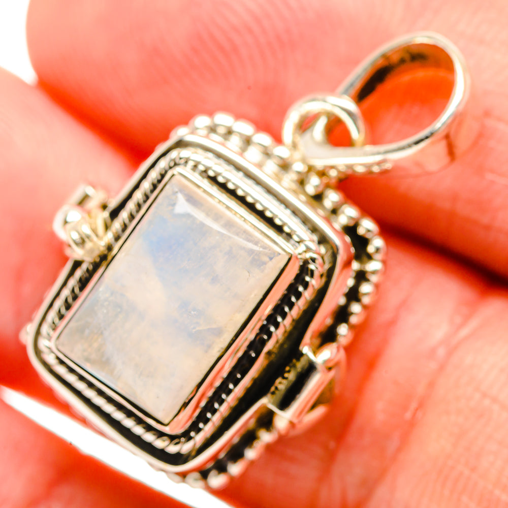 Rainbow Moonstone Pendants handcrafted by Anasilvercos - PD32664