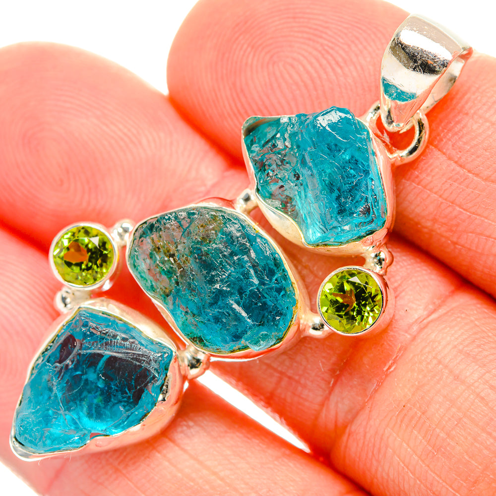 Apatite Pendants handcrafted by Anasilvercos - PD32685