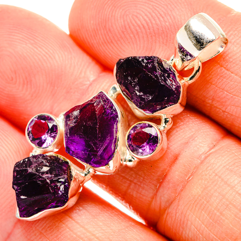 Amethyst Pendants handcrafted by Anasilvercos - PD32697