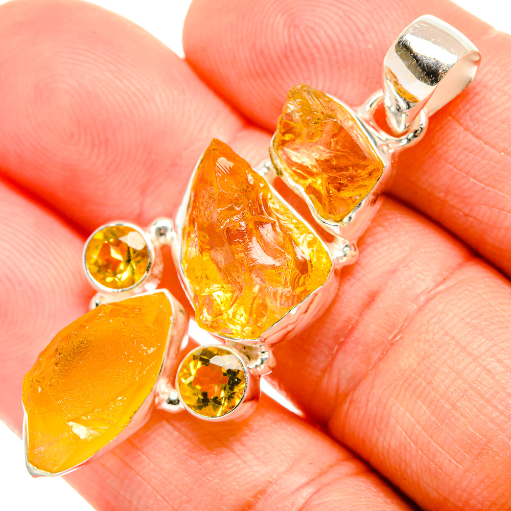 Citrine Pendants handcrafted by Anasilvercos - PD32702