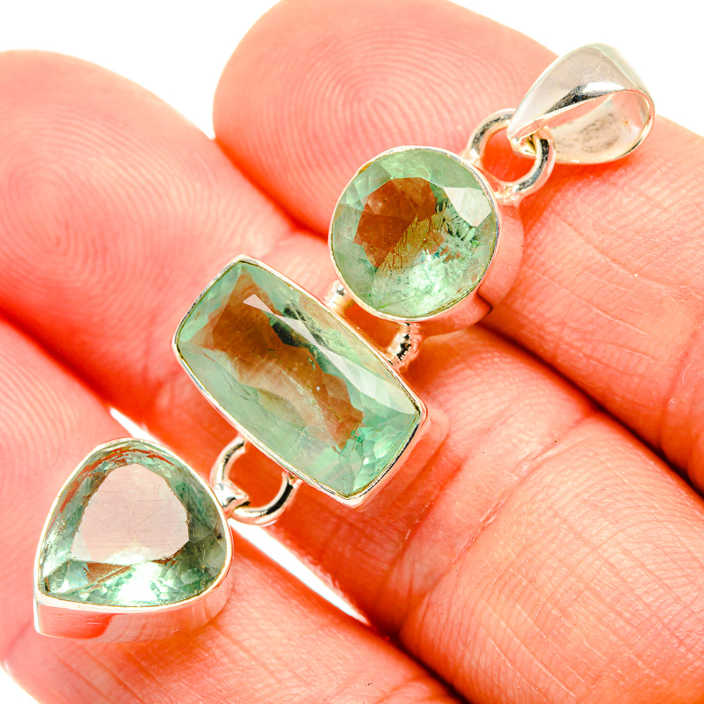 Prehnite Pendants handcrafted by Anasilvercos - PD32703