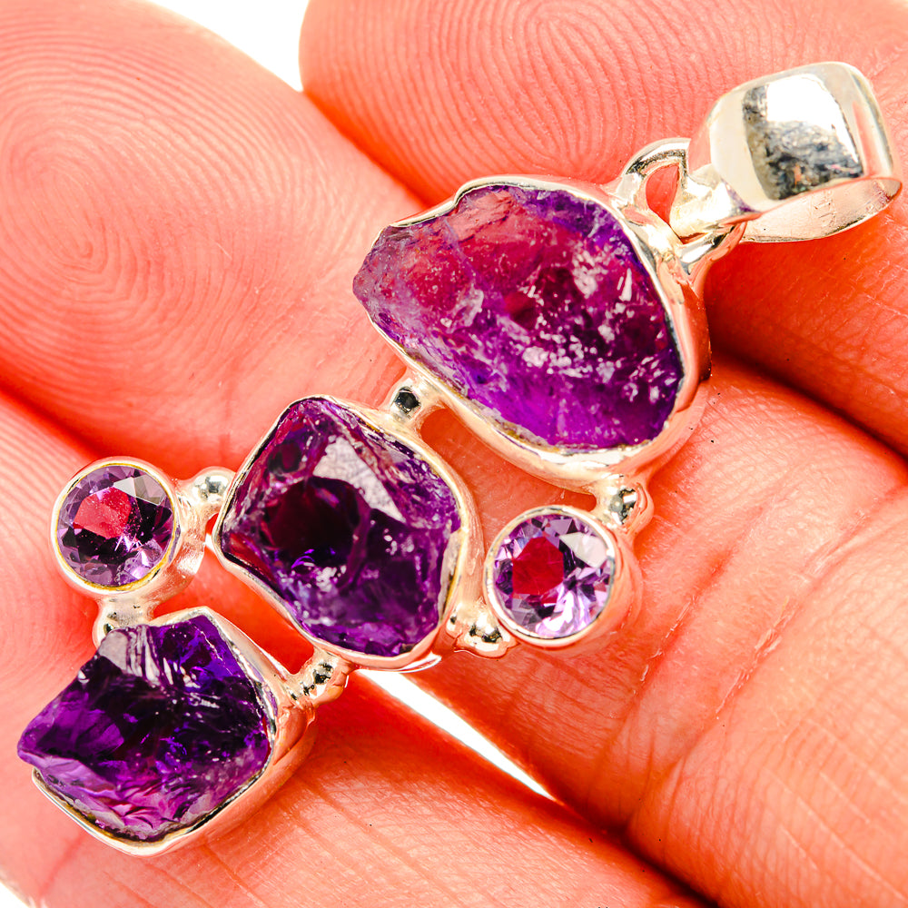 Amethyst Pendants handcrafted by Anasilvercos - PD32719