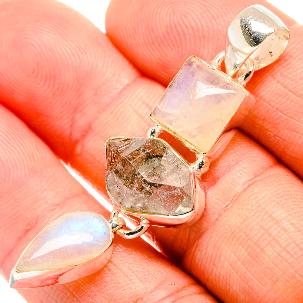Herkimer Diamond Pendants handcrafted by Anasilvercos - PD32721