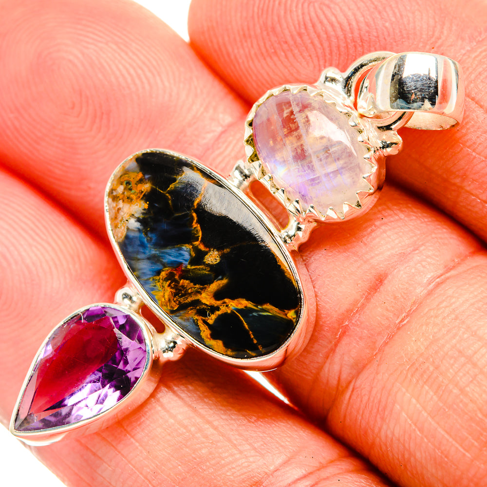 Pietersite Pendants handcrafted by Anasilvercos - PD32727