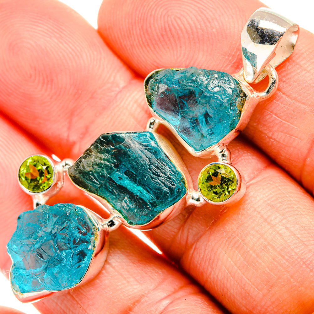 Apatite Pendants handcrafted by Anasilvercos - PD32744