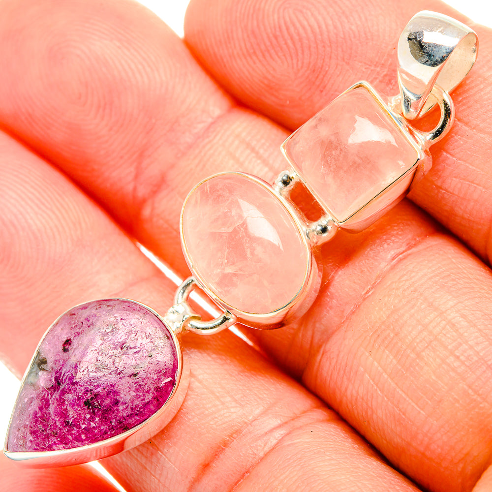 Ruby Fuchsite Pendants handcrafted by Anasilvercos - PD32745