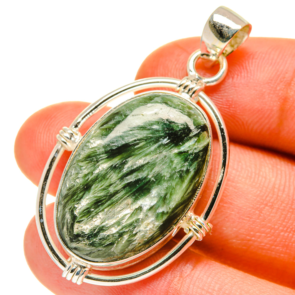 Seraphinite Pendants handcrafted by Anasilvercos - PD3275