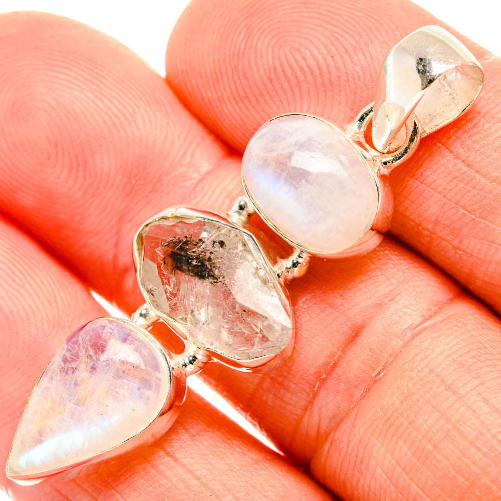 Herkimer Diamond Pendants handcrafted by Anasilvercos - PD32752