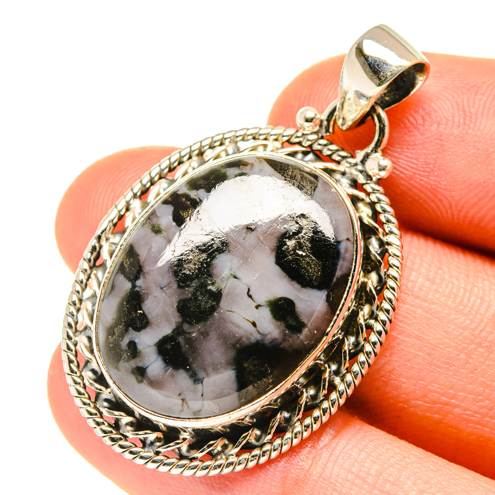 Gabbro Stone Pendants handcrafted by Anasilvercos - PD3276