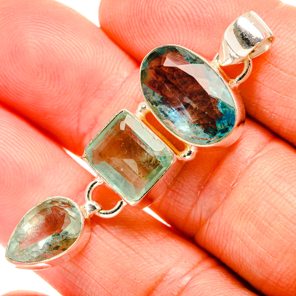 Green Fluorite Pendants handcrafted by Anasilvercos - PD32763