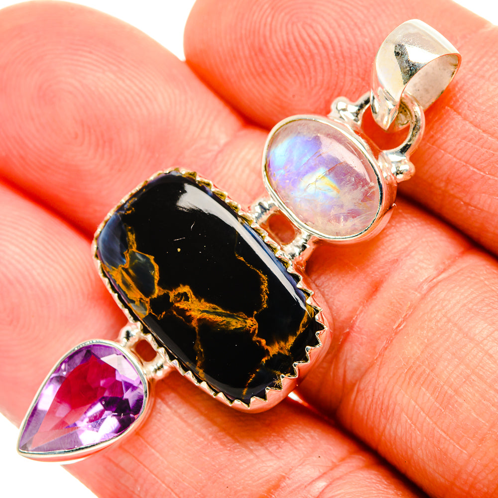 Pietersite Pendants handcrafted by Anasilvercos - PD32765