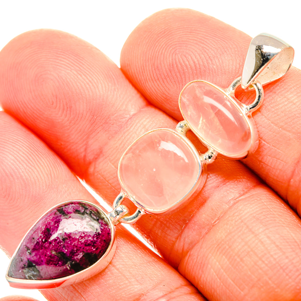 Russian Eudialyte Pendants handcrafted by Anasilvercos - PD32767