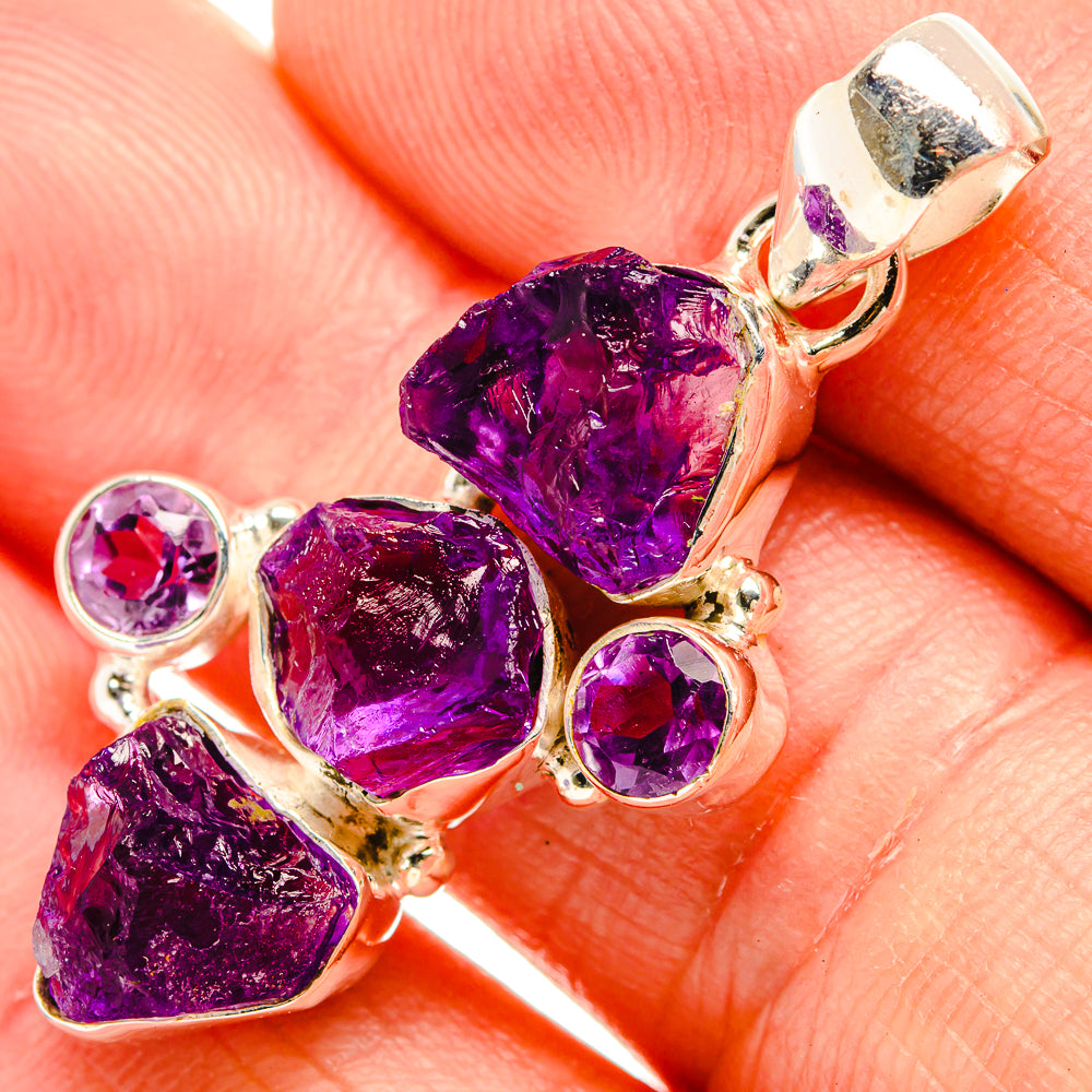 Amethyst Pendants handcrafted by Anasilvercos - PD32771