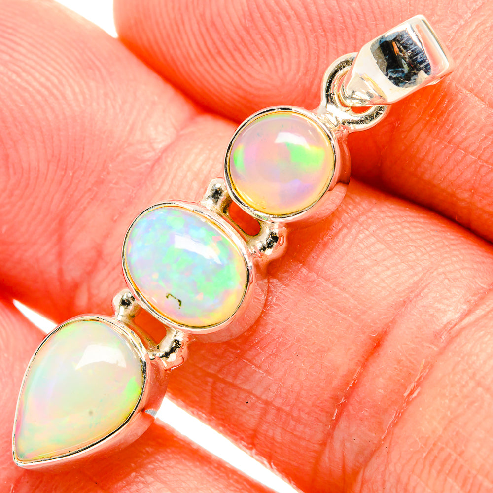 Ethiopian Opal Pendants handcrafted by Anasilvercos - PD32779
