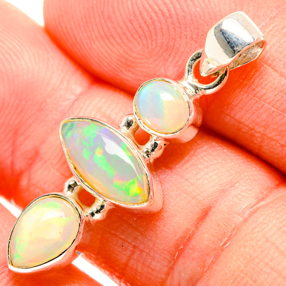Ethiopian Opal Pendants handcrafted by Anasilvercos - PD32780