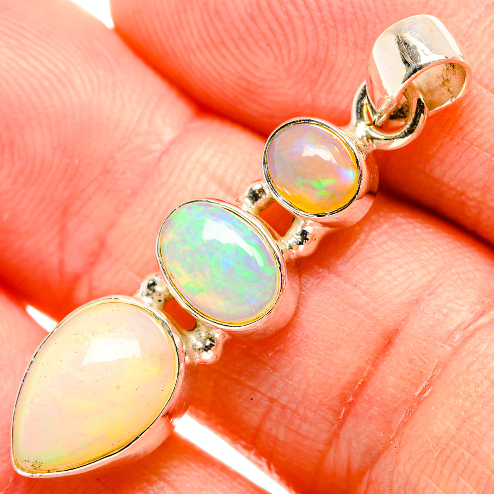 Ethiopian Opal Pendants handcrafted by Anasilvercos - PD32782