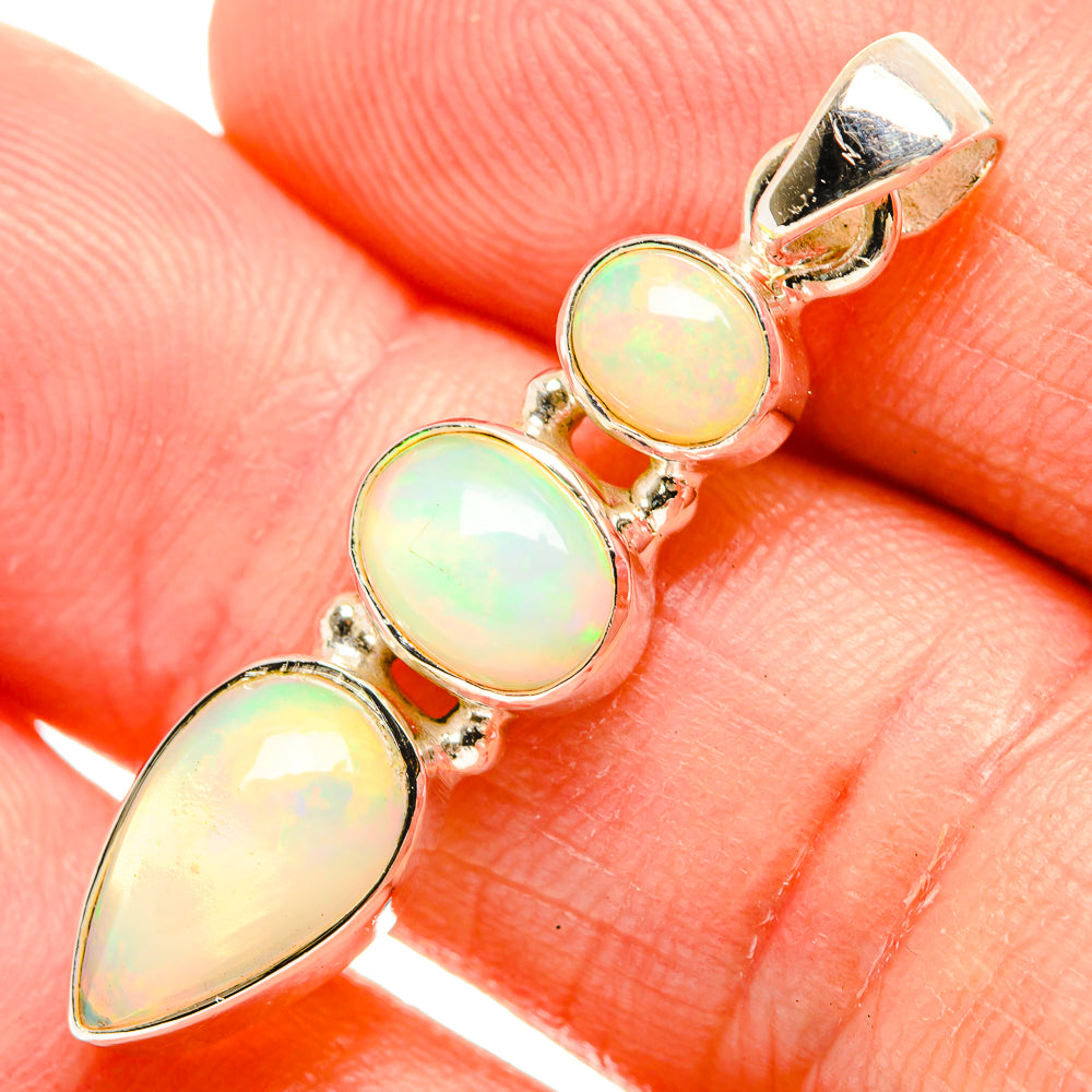Ethiopian Opal Pendants handcrafted by Anasilvercos - PD32783