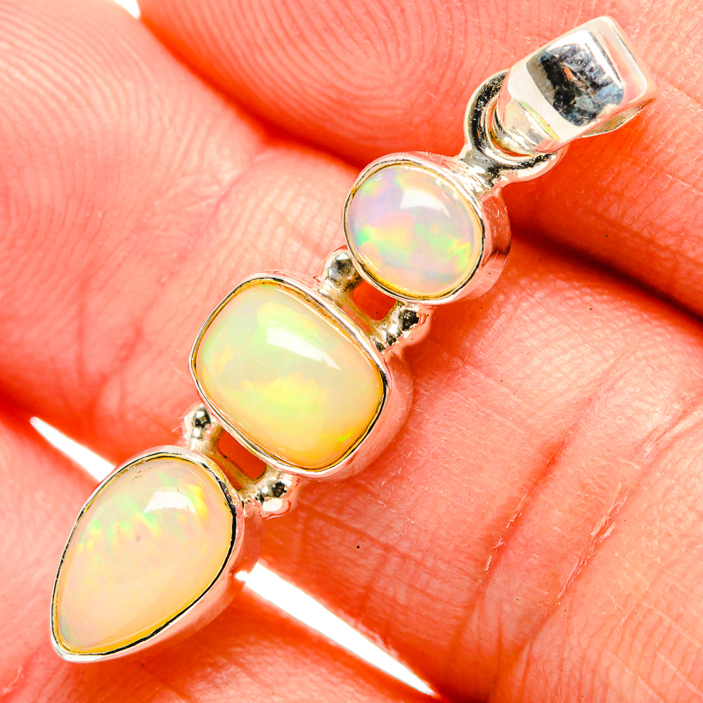 Ethiopian Opal Pendants handcrafted by Anasilvercos - PD32784