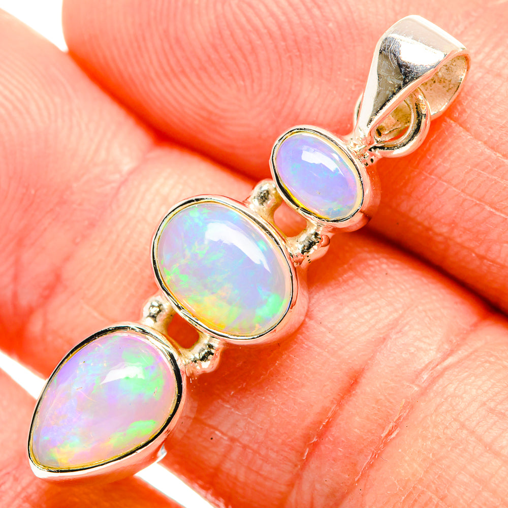 Ethiopian Opal Pendants handcrafted by Anasilvercos - PD32785