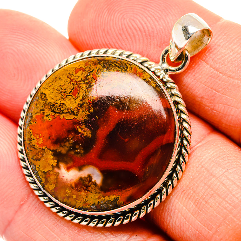 Moroccan Agate Pendants handcrafted by Anasilvercos - PD32788