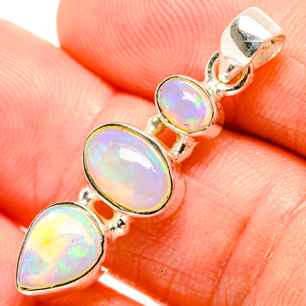 Ethiopian Opal Pendants handcrafted by Anasilvercos - PD32789