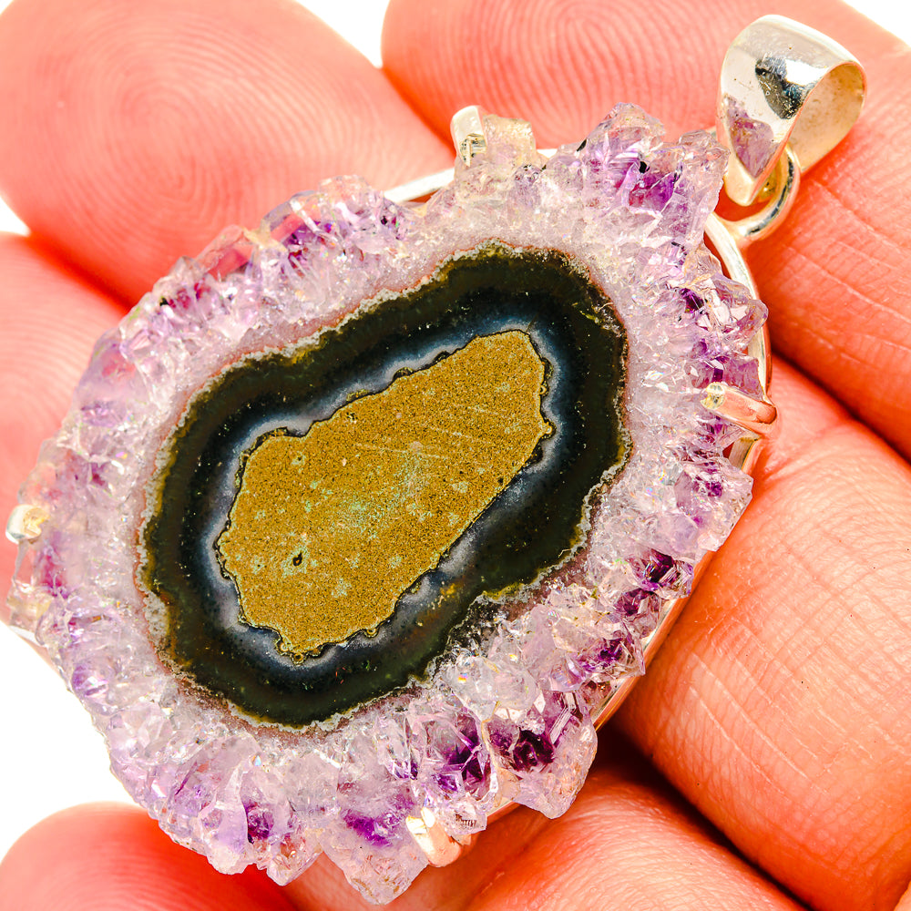 Amethyst Stalactite Pendants handcrafted by Anasilvercos - PD32796