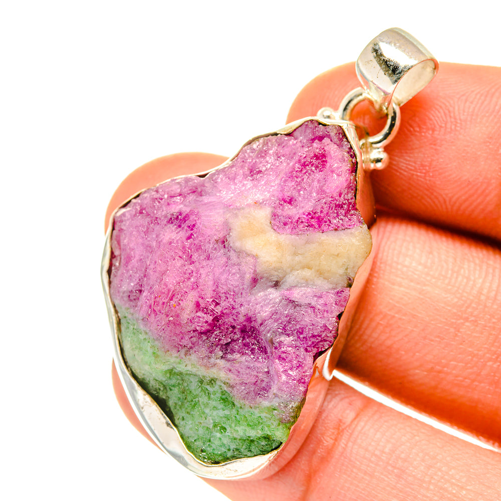 Ruby Zoisite Pendants handcrafted by Anasilvercos - PD3280