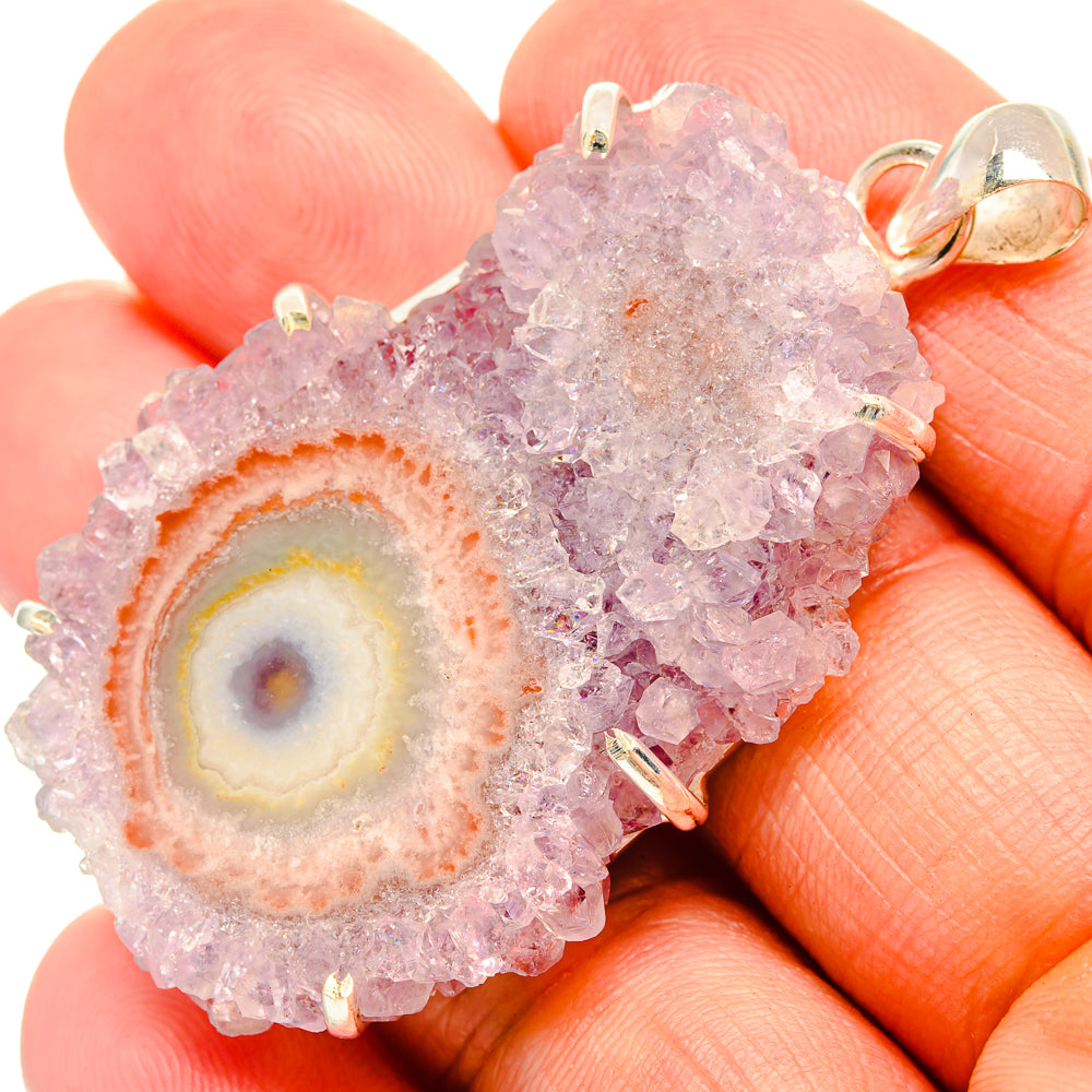 Amethyst Stalactite Pendants handcrafted by Anasilvercos - PD32801
