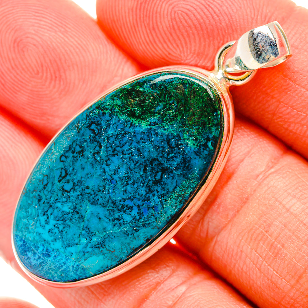 Chrysocolla Pendants handcrafted by Anasilvercos - PD32816