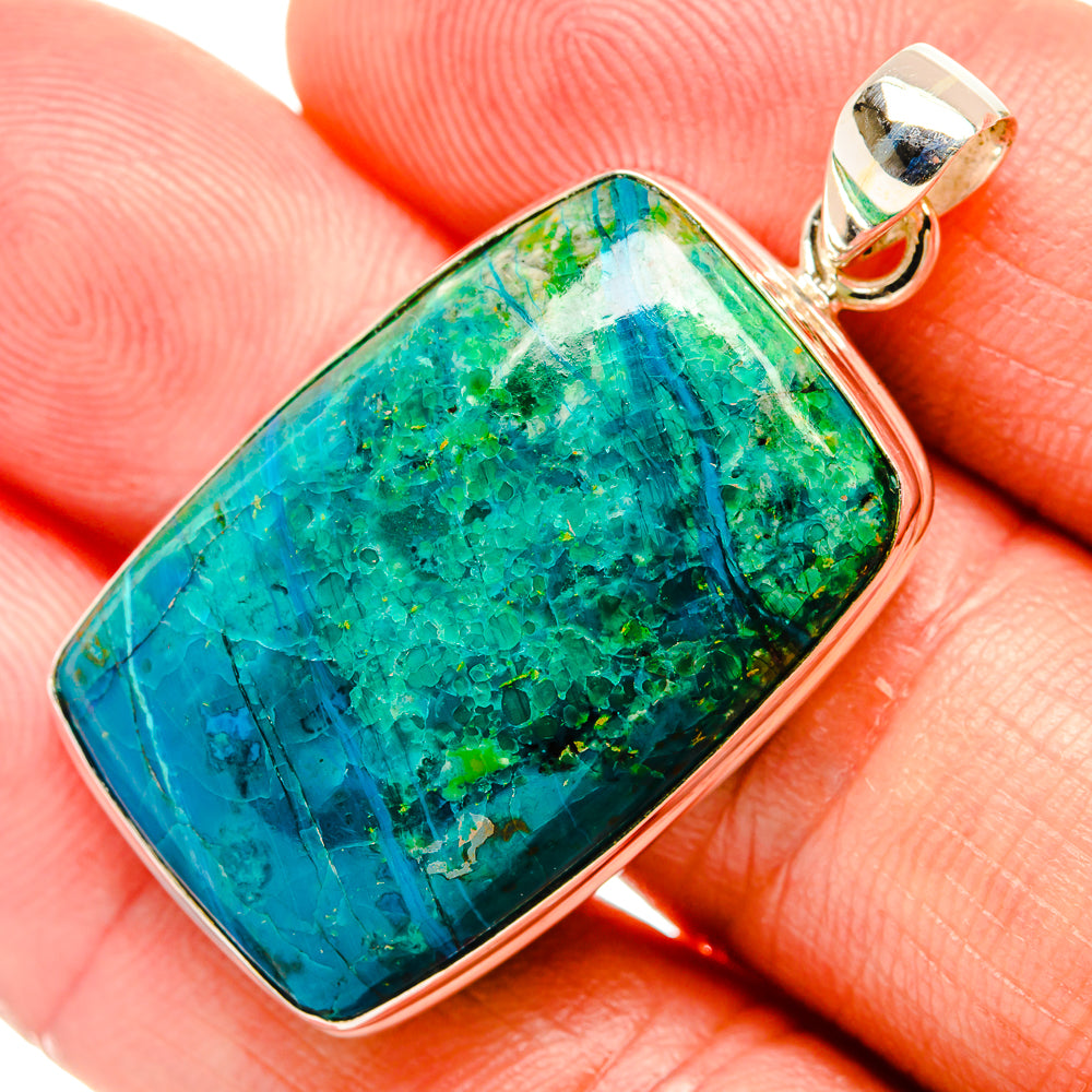 Chrysocolla Pendants handcrafted by Anasilvercos - PD32820