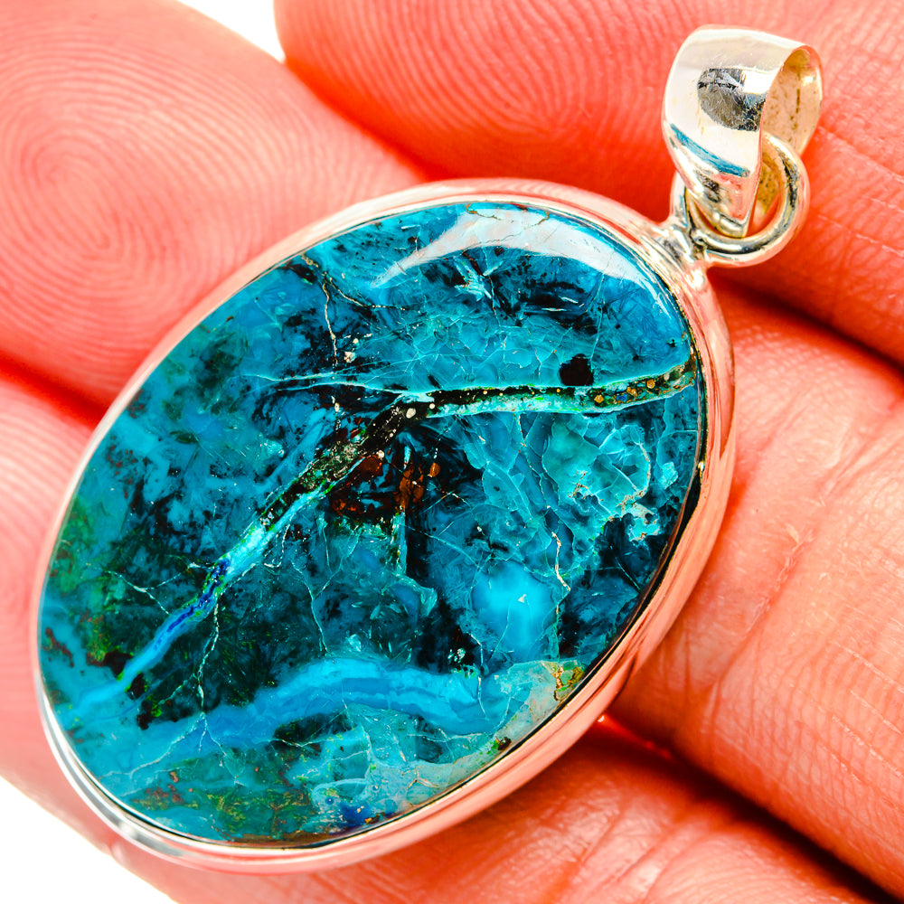 Chrysocolla Pendants handcrafted by Anasilvercos - PD32823