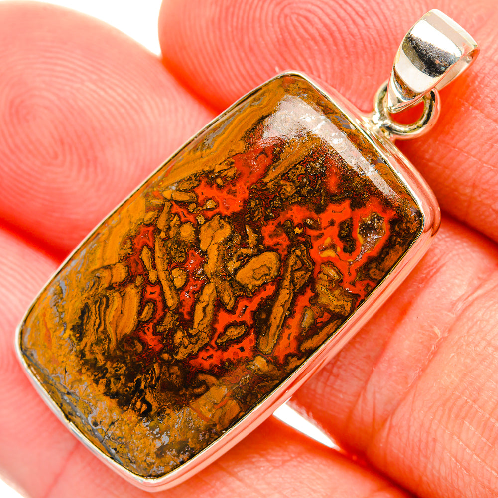 Moroccan Agate Pendants handcrafted by Anasilvercos - PD32826