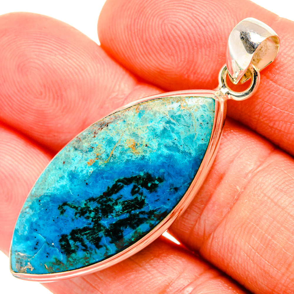 Chrysocolla Pendants handcrafted by Anasilvercos - PD32836