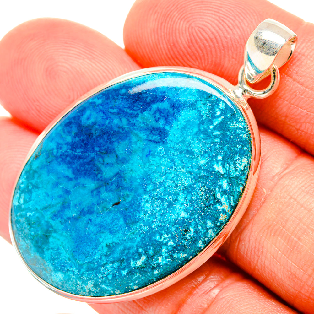 Chrysocolla Pendants handcrafted by Anasilvercos - PD32840