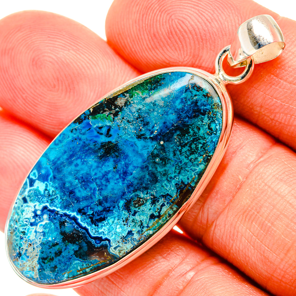 Chrysocolla Pendants handcrafted by Anasilvercos - PD32841