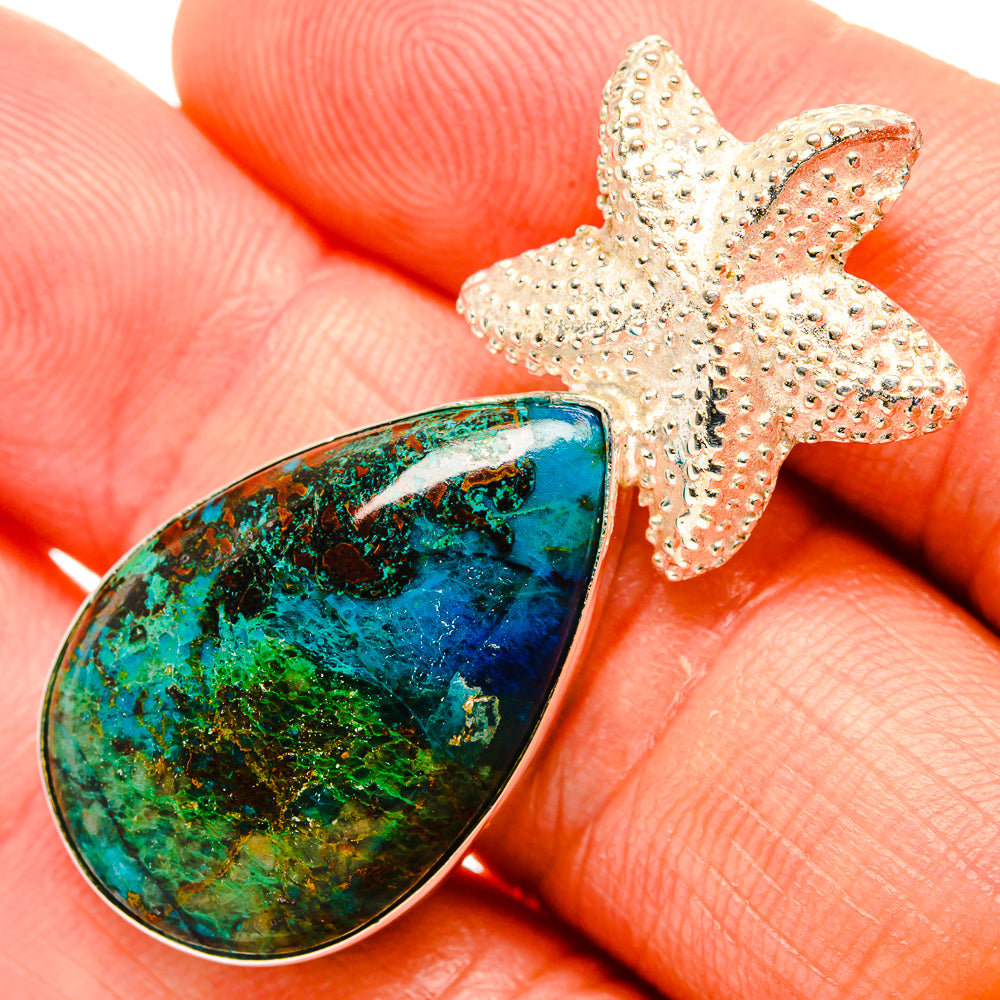 Chrysocolla Pendants handcrafted by Anasilvercos - PD32847