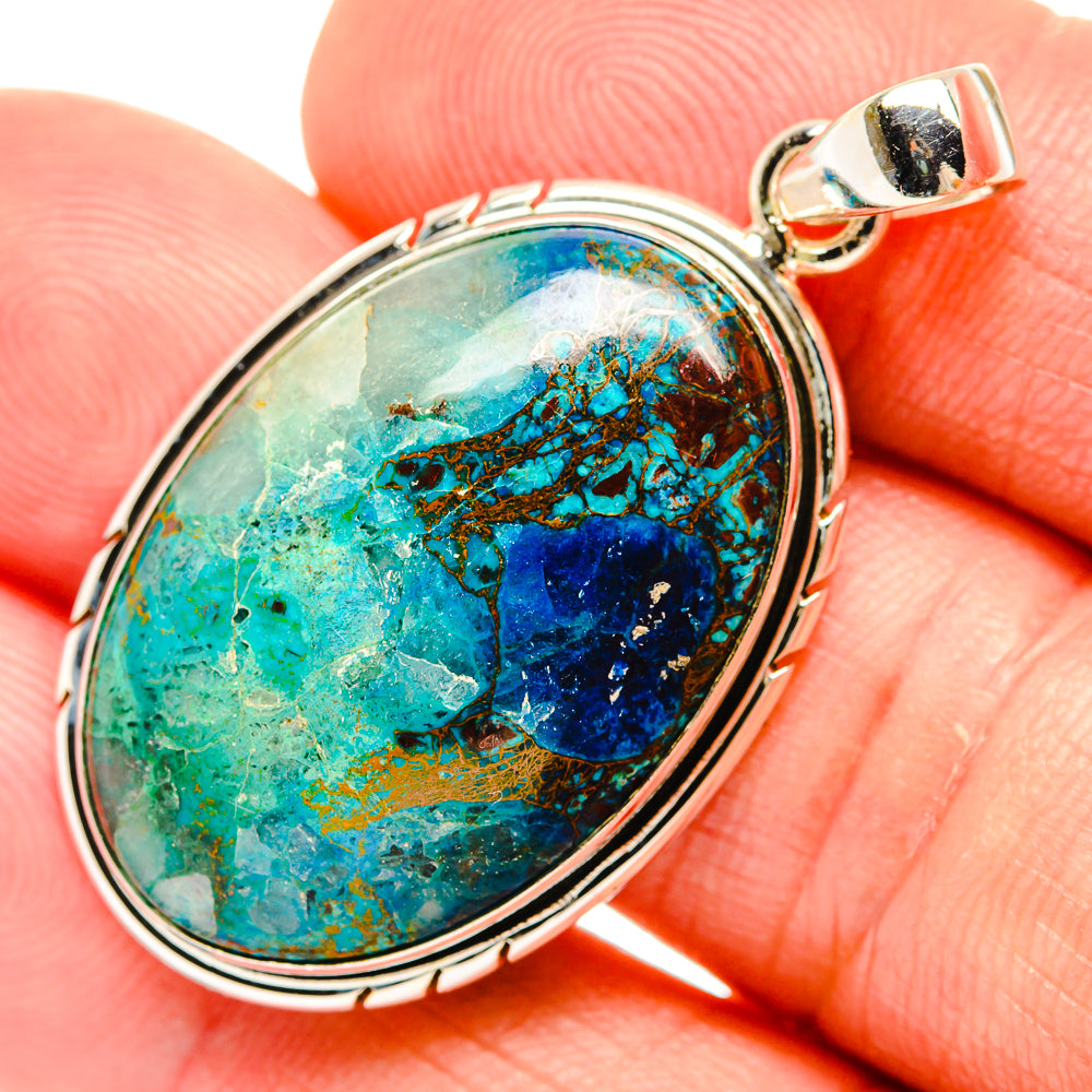 Chrysocolla Pendants handcrafted by Anasilvercos - PD32870
