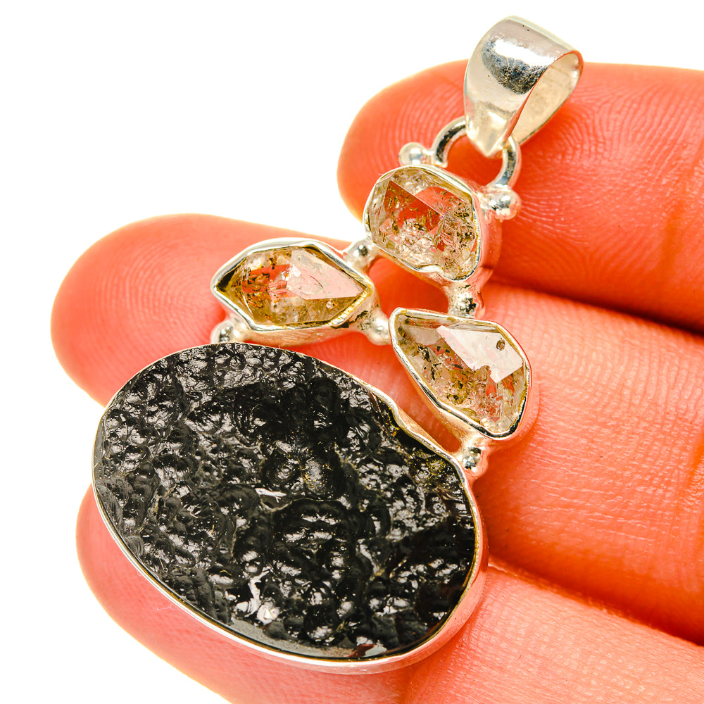 Tektite Pendants handcrafted by Anasilvercos - PD3289