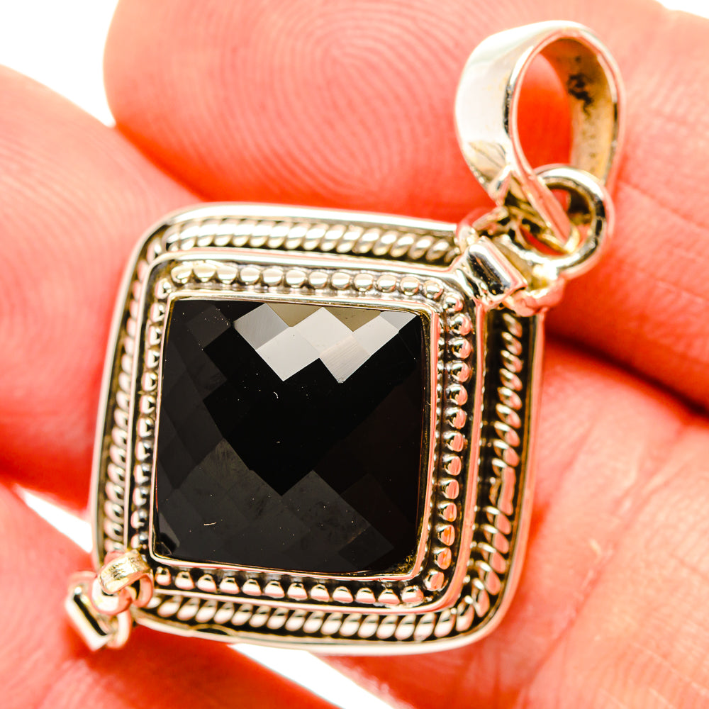 Black Onyx Pendants handcrafted by Anasilvercos - PD32909