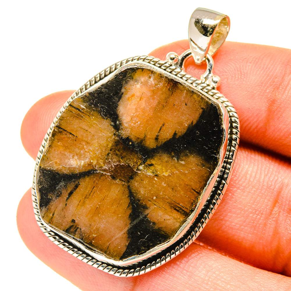Chiastolite Pendants handcrafted by Anasilvercos - PD3291