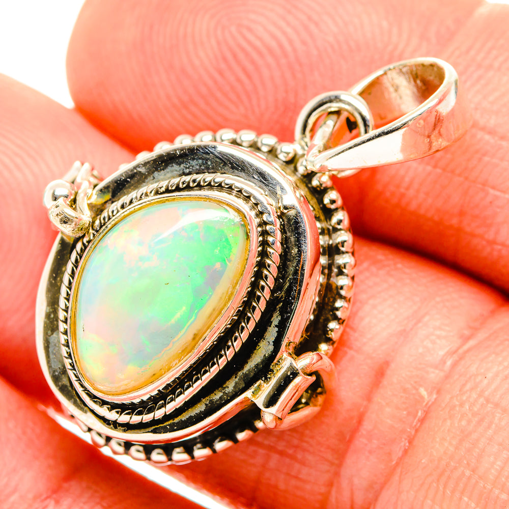Ethiopian Opal Pendants handcrafted by Anasilvercos - PD32916