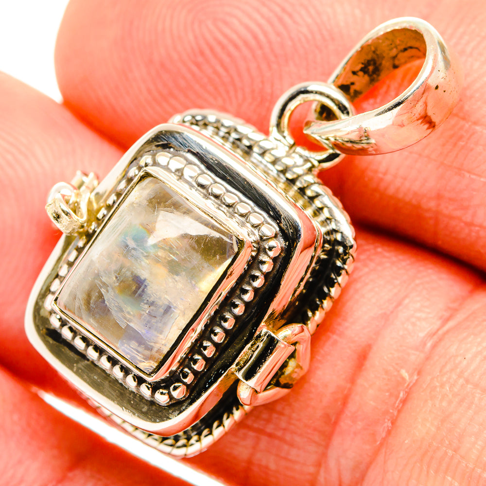 Rainbow Moonstone Pendants handcrafted by Anasilvercos - PD32917