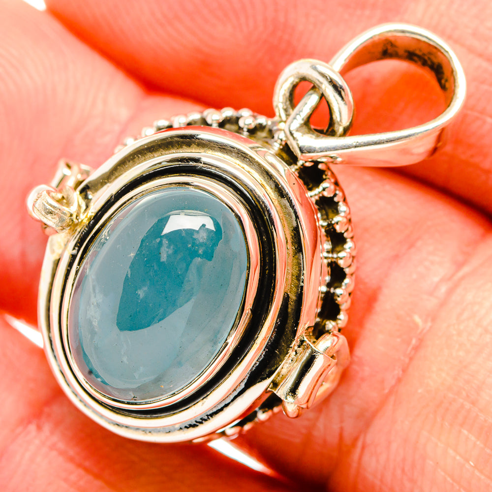 Aquamarine Pendants handcrafted by Anasilvercos - PD32928